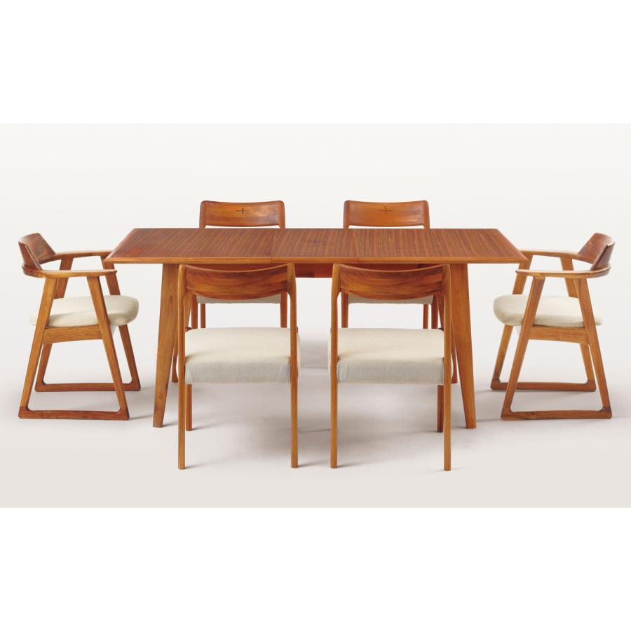 朝日木材加工 アームチェア ダイニングチェア 座面高43cm EDDA （ 開梱