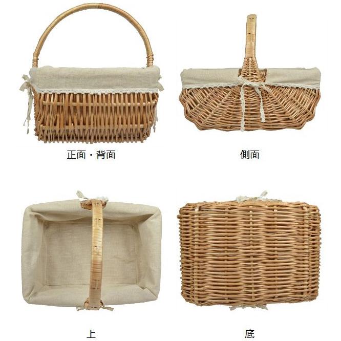 ちどり産業 ピクニックバスケット かごバッグ 煮柳バスケット ちどり産業 ピクニックバスケット かごバッグ 煮柳バスケット