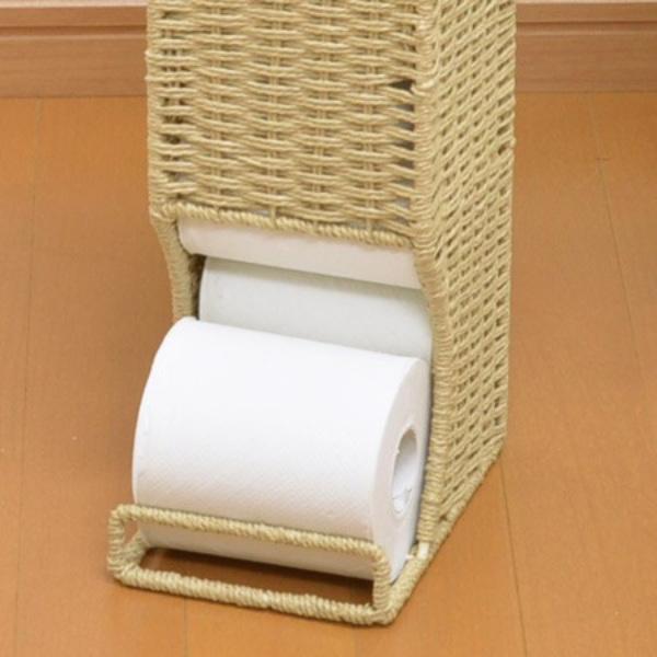 トイレットペーパーストッカー トイレ収納 スリム （ トイレット