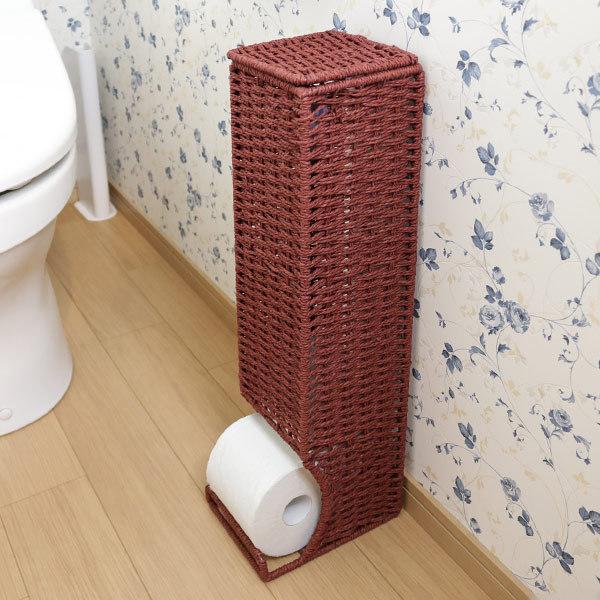 トイレットペーパーストッカー トイレ収納 スリム （ トイレット