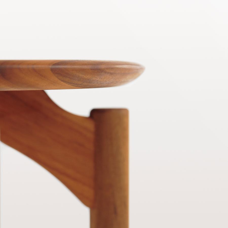 EDDA 朝日木材加工 リビングテーブル チーク材 北欧ヴィンテージ風 継ぎ脚