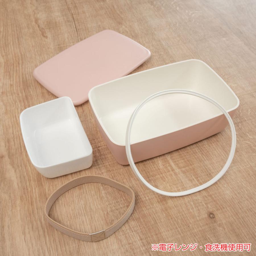 弁当箱 1段 600ml さっと洗えるお弁当箱 （ お弁当箱 ランチボックス 食洗機対応 レンジ対応 角型 女子 大人 日本製 ）｜colorfulbox｜09