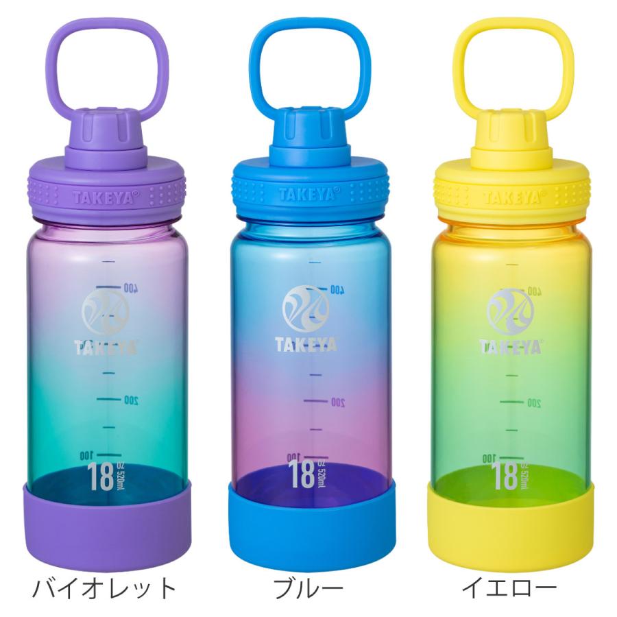 水筒 520ml デュラブルボトル グラデーション （ 直飲み クリアボトル TAKEYA タケヤ プラボトル ダイレクトボトル ）｜colorfulbox｜05