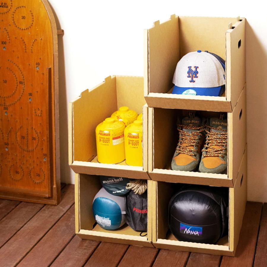 収納ボックス スタッキングコンテナN 5個セット ナロー ダンボール