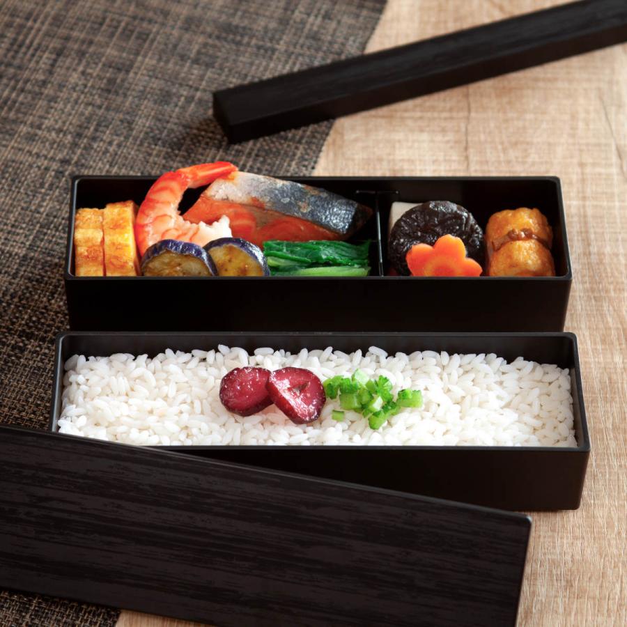 HAKOYA 弁当箱 2段 840ml スリム二段弁当 （ お弁当箱 ランチ