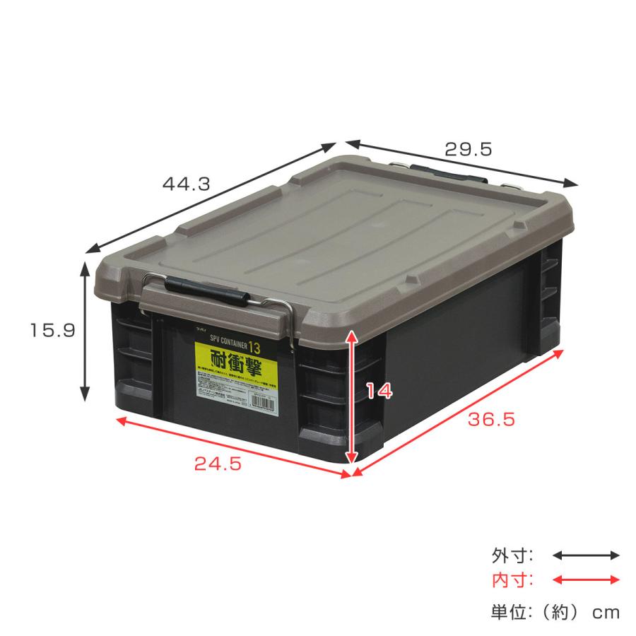 コンテナ型ストレージボックス JEJアステージ 収納ケース SPV コンテナ 13 日本製 （ 収納ボックス