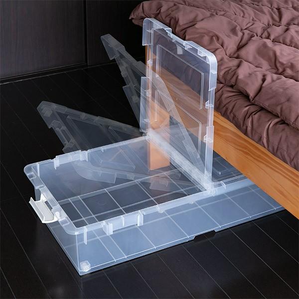 JEJアステージ 収納ケース ベッド下 幅39×奥行80×高さ17cm 収納