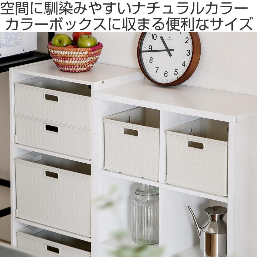 収納ボックス カラーボックス用 RE 高さ24cm 9個セット （ 幅39.5×奥行