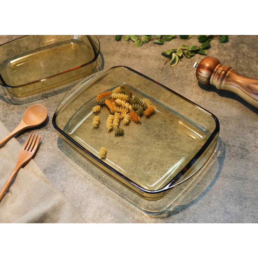 グラタン皿 28cm 1.6L VISIONS 耐熱ガラス 2個セット （ 食洗機対応