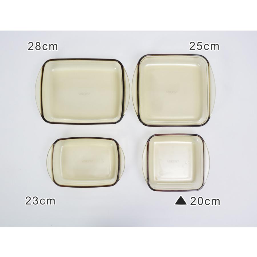 グラタン皿 20cm 1L VISIONS 耐熱ガラス 2個セット （ 食洗機対応 電子