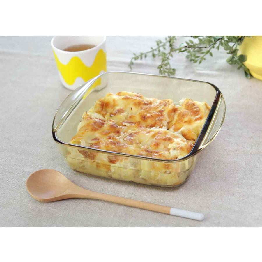 グラタン皿 20cm 1L VISIONS 耐熱ガラス 2個セット （ 食洗機対応 電子