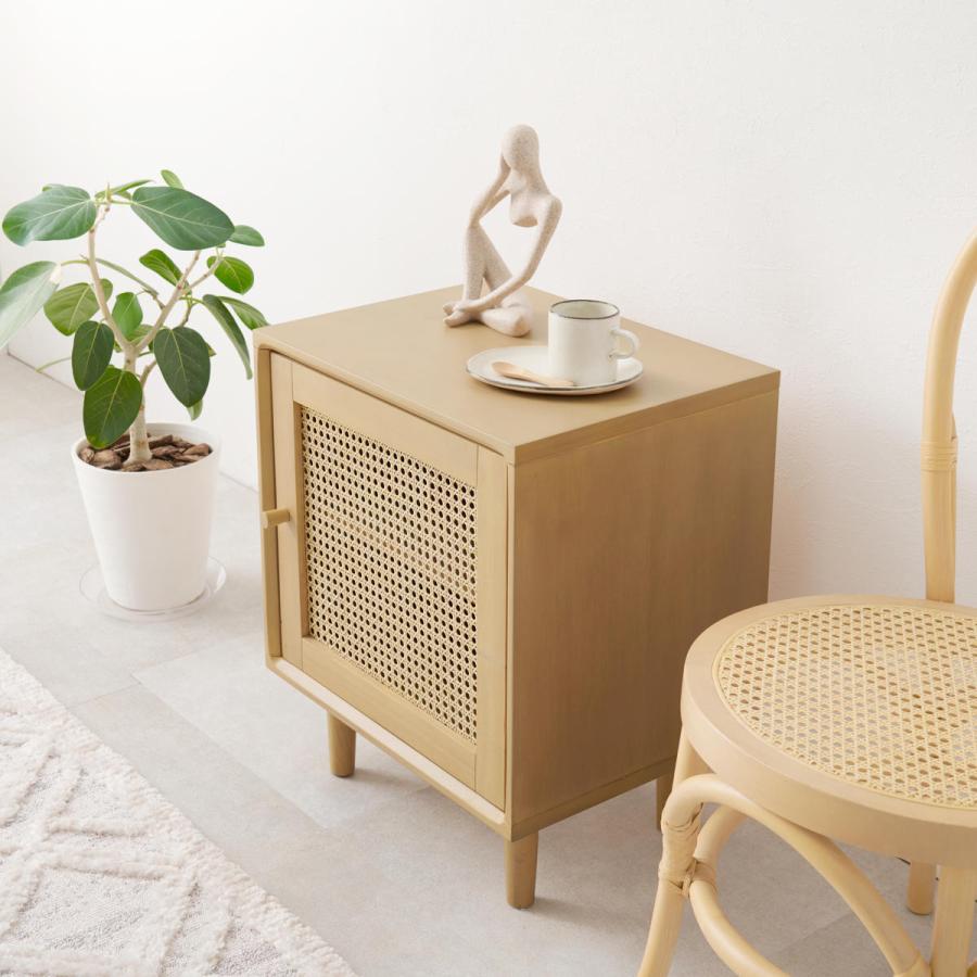 ꧁イギリス家具꧂ガラスコンソールテーブル サイド ボード 机 籐 ラタン編み HAGiHARA（萩原） ラタン サイドテーブル 高さ55cm 天然木 かごめ編み