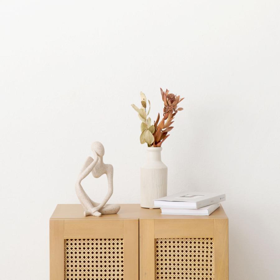 HAGiHARA（萩原） ラタン キャビネット 幅54cm 天然木 かごめ編み