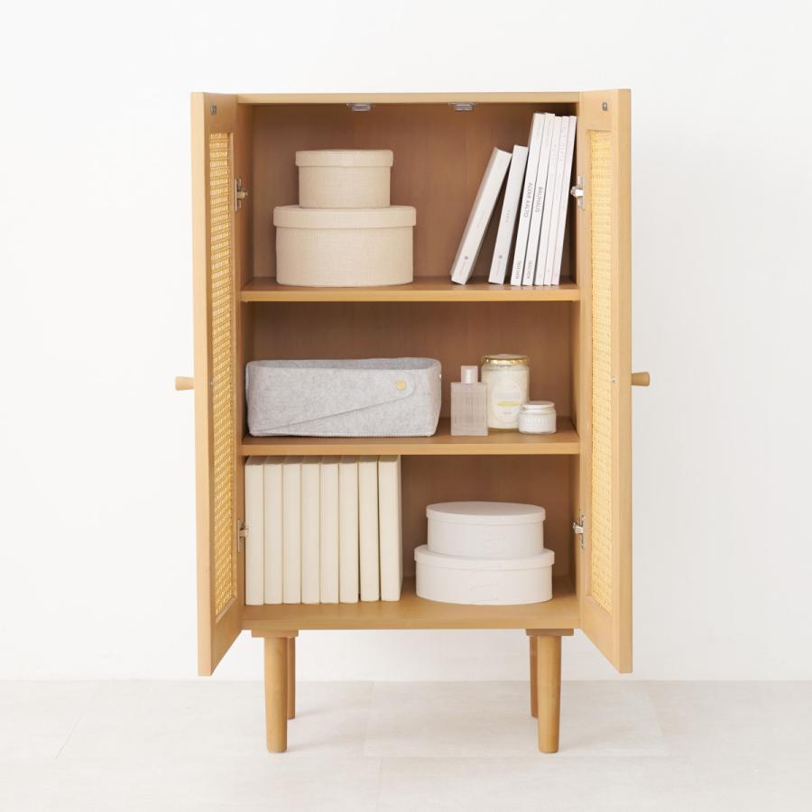 コウ】ラタン トロピカルファイン アーチ型 キャビネット 籐家具 コウ