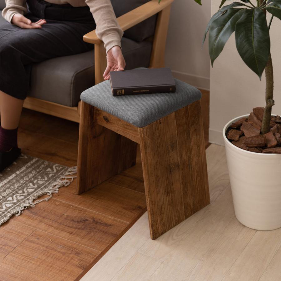 東谷 スツール 木製 座面高45cm （ 玄関 リビング 腰掛け 椅子 サイド