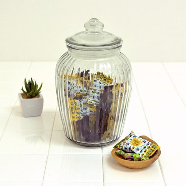 保存容器 2.3L アンティーククッキージャー ガラス