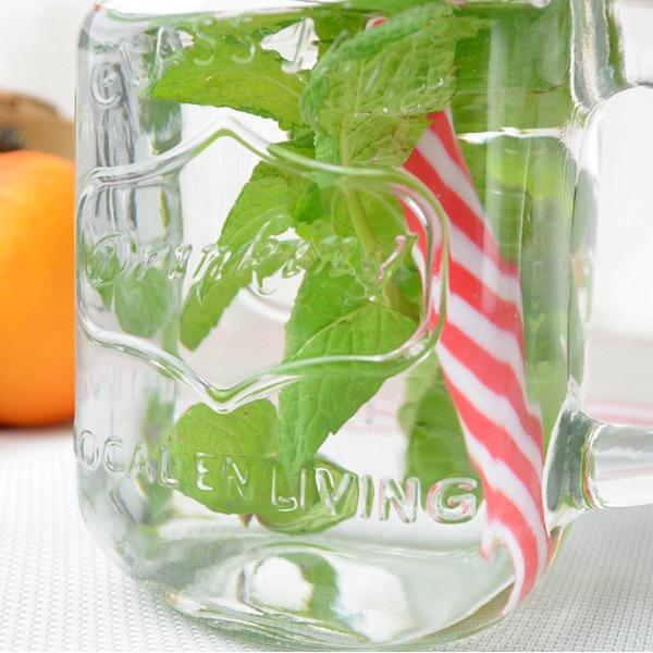 ドリンクジャー ガラスジャー 380ml ストロー付き 取っ手付き ガラス製