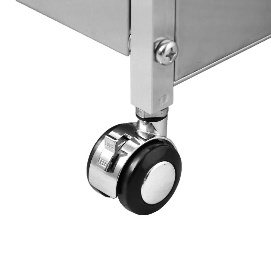 ステンレス製引き出し付きキッチンワゴン ステンレス製 作業台キッチンワゴン【引き出し付き・幅50cm