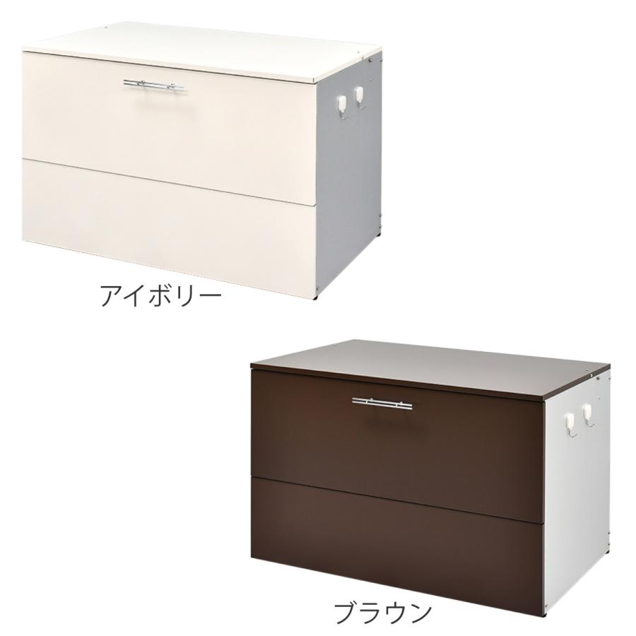 ゴミ収納庫 屋外用 274L 幅100×奥行56×高さ63.5cm ガルバリウム （ ごみ箱 コンテナ 大容量 大型 ダストボックス 収納 屋外収納 ゴミ 収納庫 日本製 ）｜colorfulbox｜04