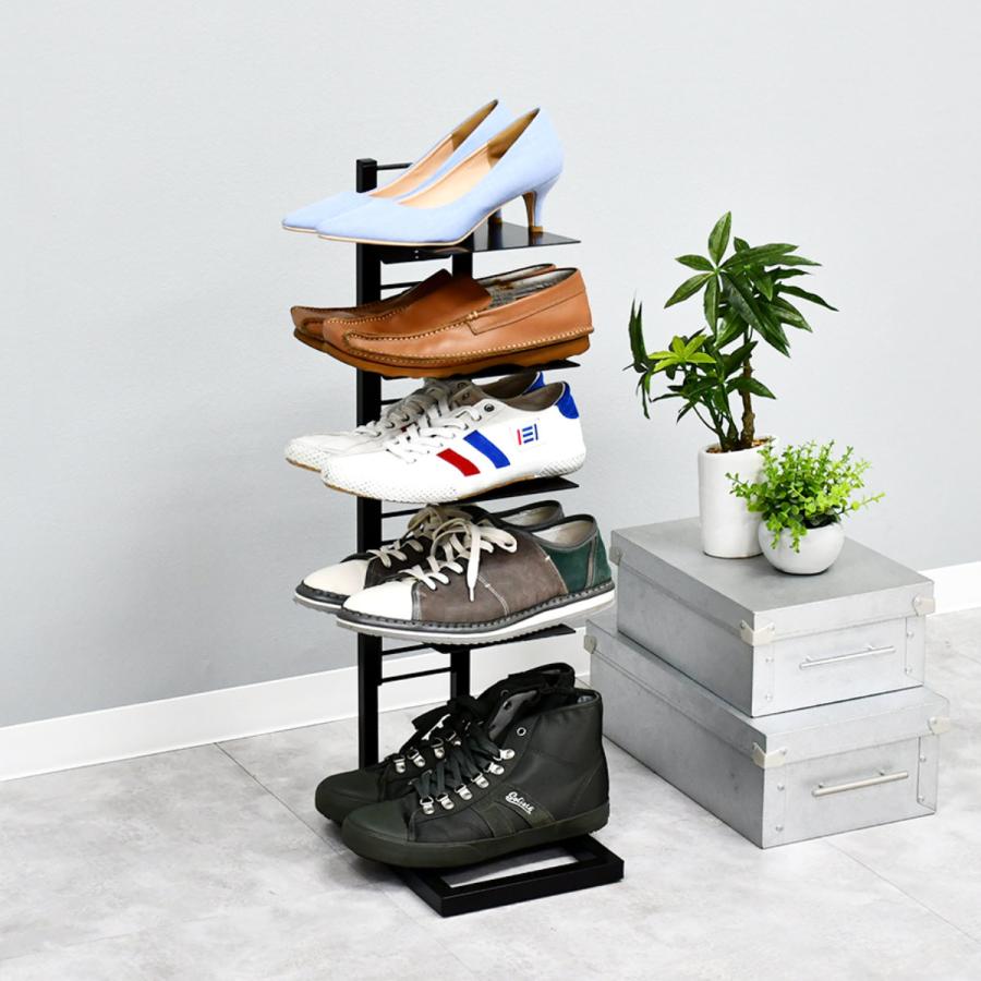シューズラック フロートシューズラックシングル 5段 （ 下駄箱 靴