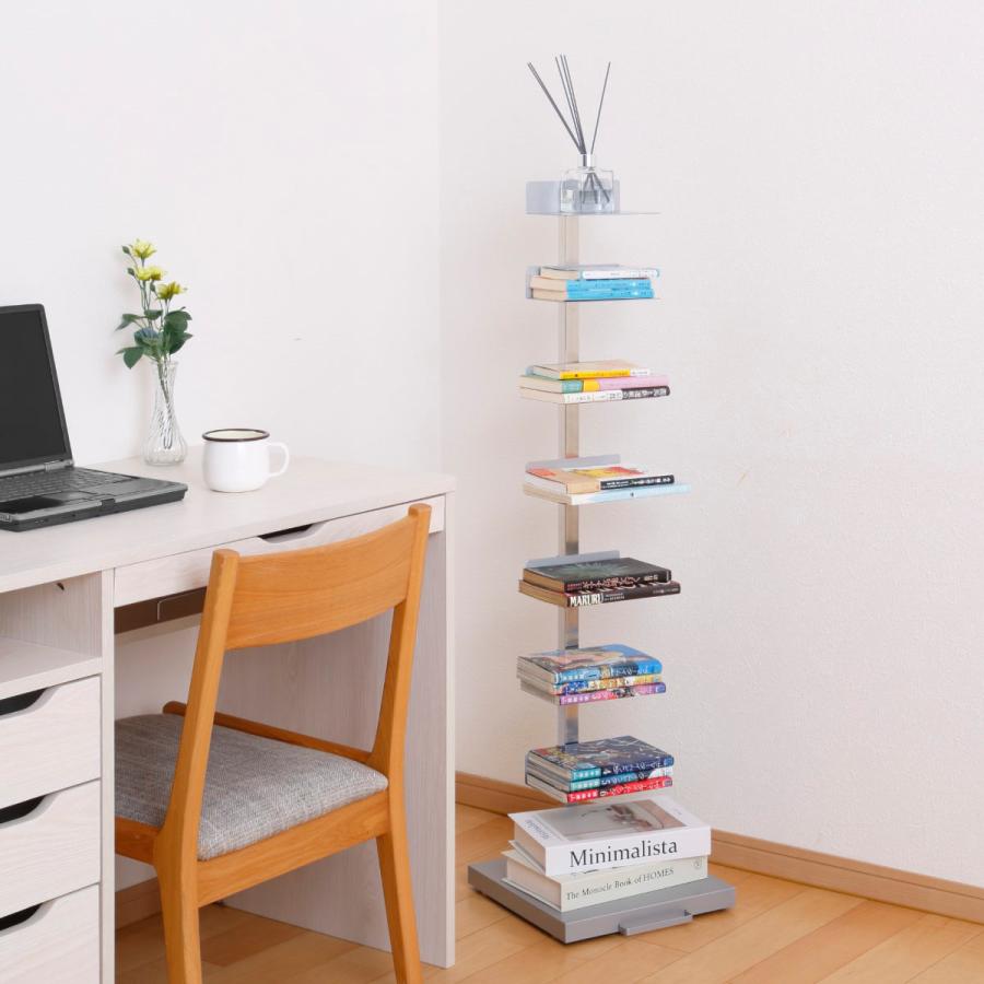 ブックタワー ハイタイプ 8段 高さ111.5cm 日本製 Tsum Dockブック