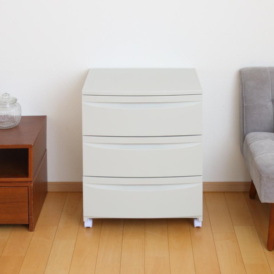 平和工業 チェスト 3段 Roocent（ルーセント） 幅54×奥行42×高さ68.4cm