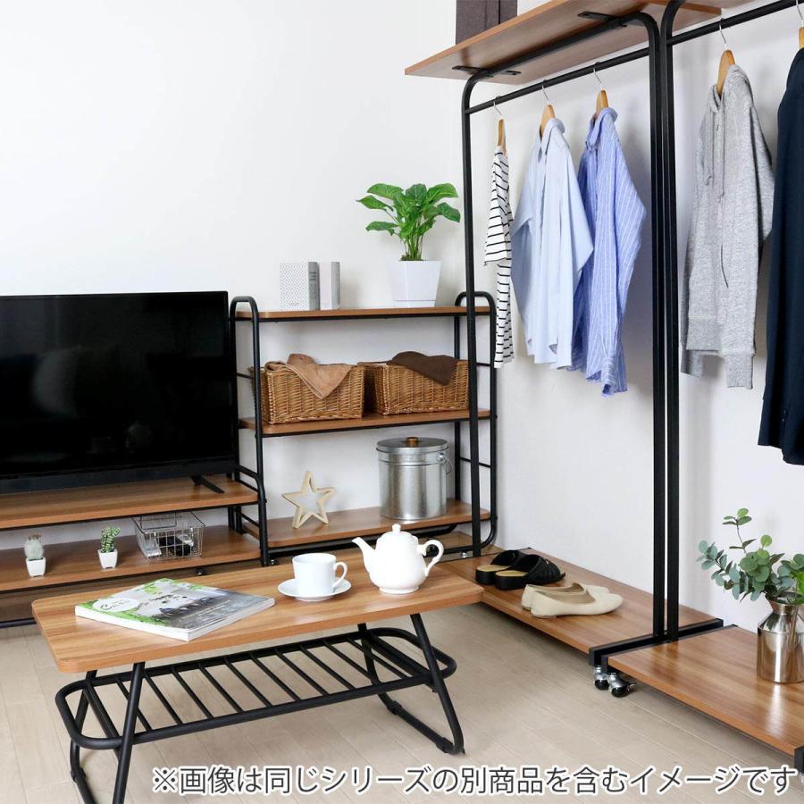 『ジャパンヴィンテージ』ポールハンガー ポールラック ハンガーラックRWpol2 Amazon｜ポールハンガー洋服掛けハンガーポール 衣類レール 2段棚付き
