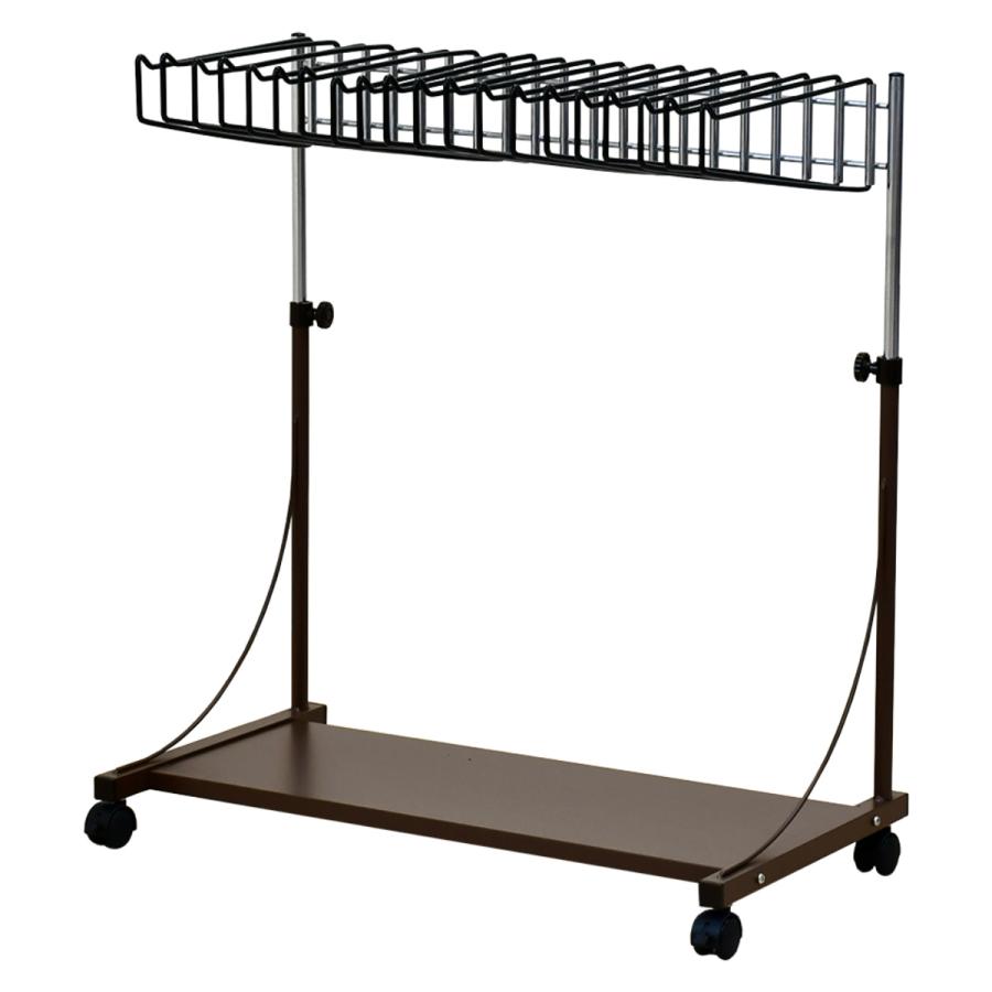 スラックスハンガーラック ズボンハンガー 2段キャスター付き 大容量 20本掛け 棚付きスラックスハンガー 20本掛け ラック （ パンツ 収納