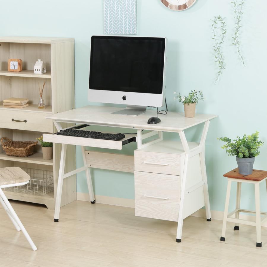 不二貿易（Fuji Boeki） ワークデスク 引き出し付 幅100cm クレバー