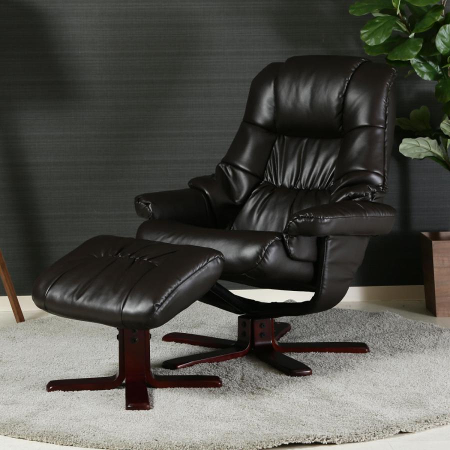 座椅子 高座椅子 座面高37.5～43.5cm リクライニング ハイバック