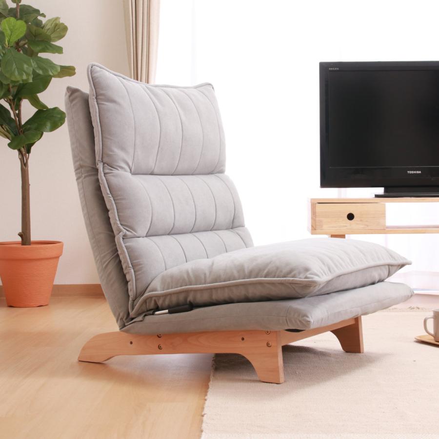 不二貿易（Fuji Boeki） フロアチェア 座面高29cm リクライニング 連結