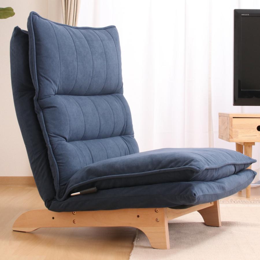 不二貿易（Fuji Boeki） フロアチェア 座面高29cm リクライニング 連結