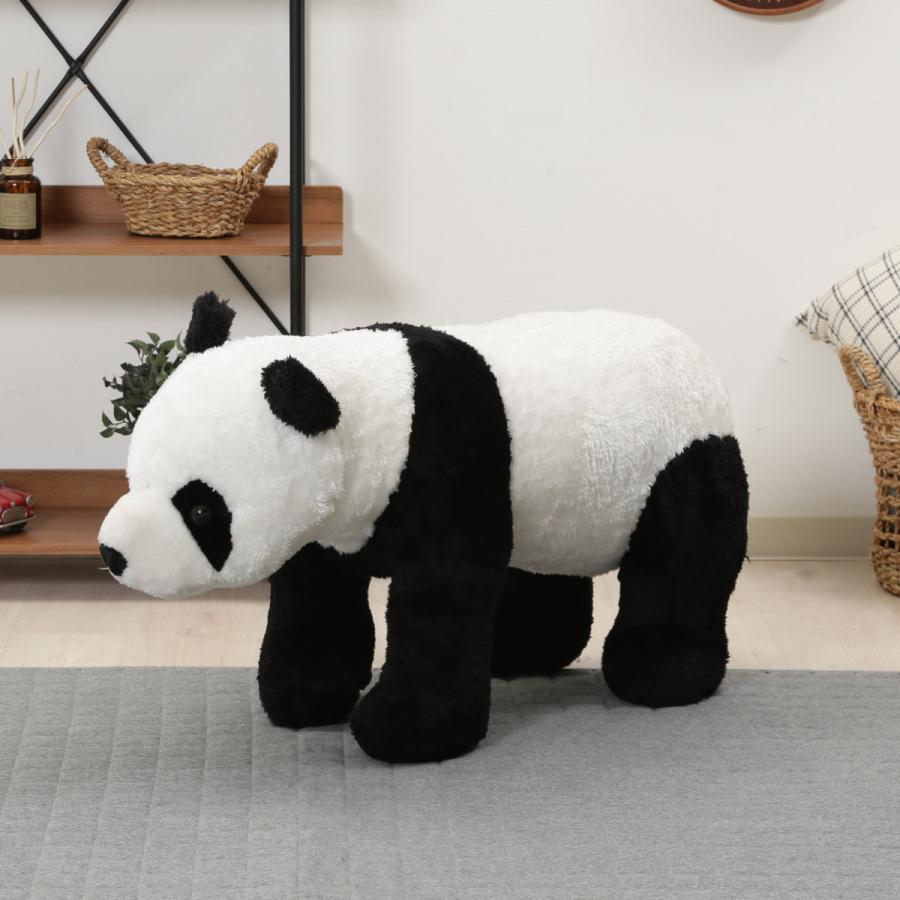 不二貿易 アニマルスツール パンダ 幅35×奥行90×高さ53cm （ スツール  