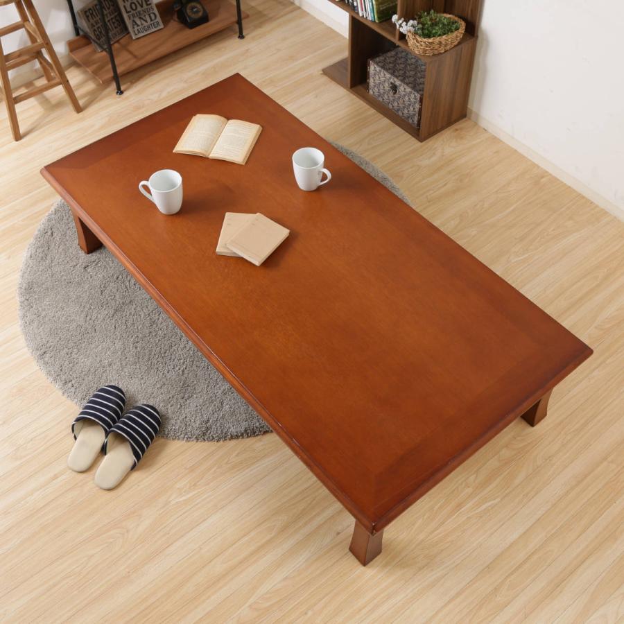 不二貿易（Fuji Boeki） ローテーブル 幅150×奥行75×高さ34cm 折脚和風