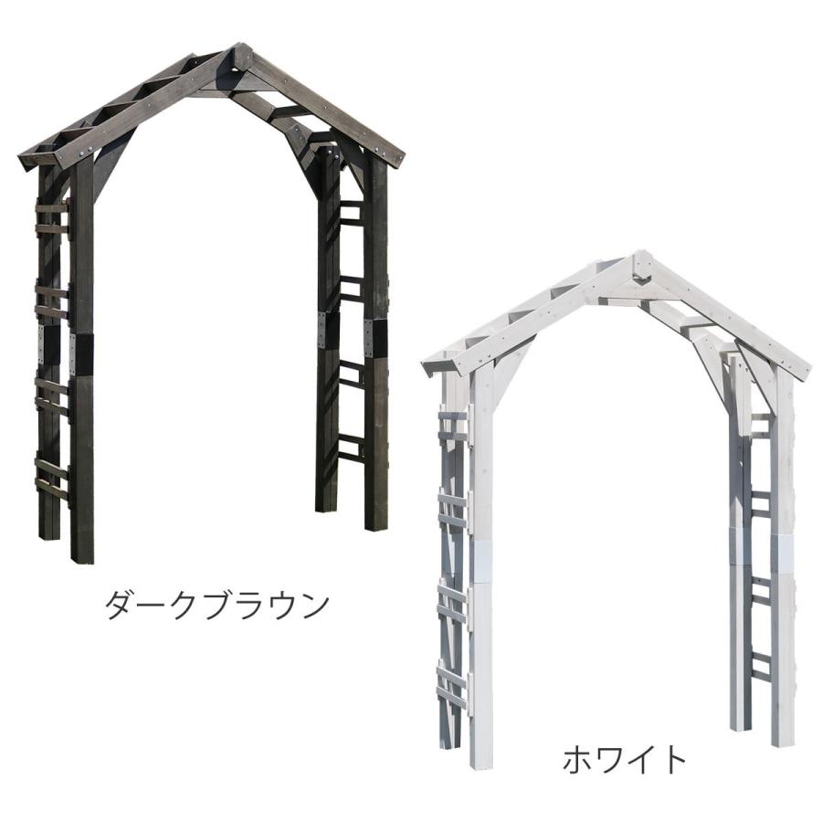 アーチ 三角屋根用 単品 ガーデンアーチ （ 両開きゲート ガーデン