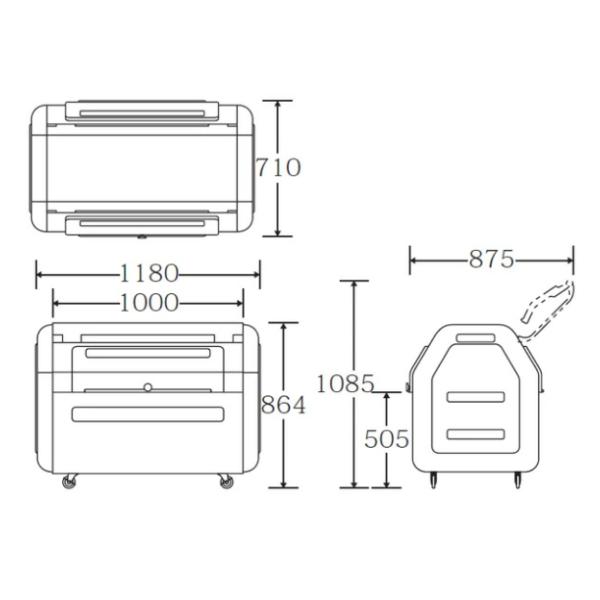 山崎産業 （法人限定） 業務用ゴミ箱 410L ダストボックス 400