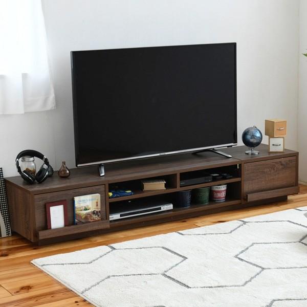 テレビ台 ローボード 組み合わせ収納 引出し×2 幅180cm （ TV台 TV