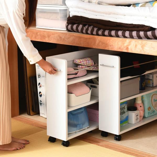 JK-PLAN（ジェイケイ・プラン） 押入れ 収納ラック キャスター付 本棚