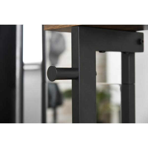 スタンドミラー 高さ160cm ELVIS ミラー 全身鏡 小物置き フック付 鏡