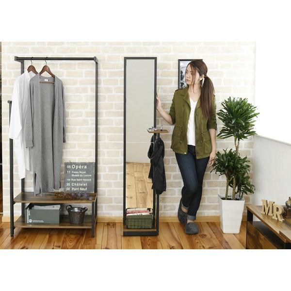 レトロ　CW-511 スタンドミラー 幅44×奥行45×高さ147cm Amazon.co.jp: 不二貿易 スタンドミラー キャスター付き 全身