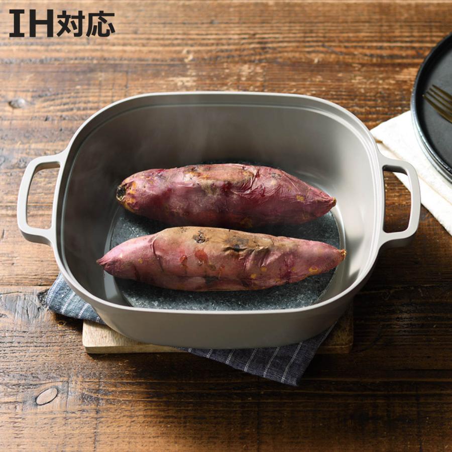 やきいも　さつまいも　石焼き芋　ガスグリラー用窯　鉄製釜　ステンレス製ふた付き やきいも さつまいも 石焼き芋 ガスグリラー用窯 鉄製釜 ステンレス製