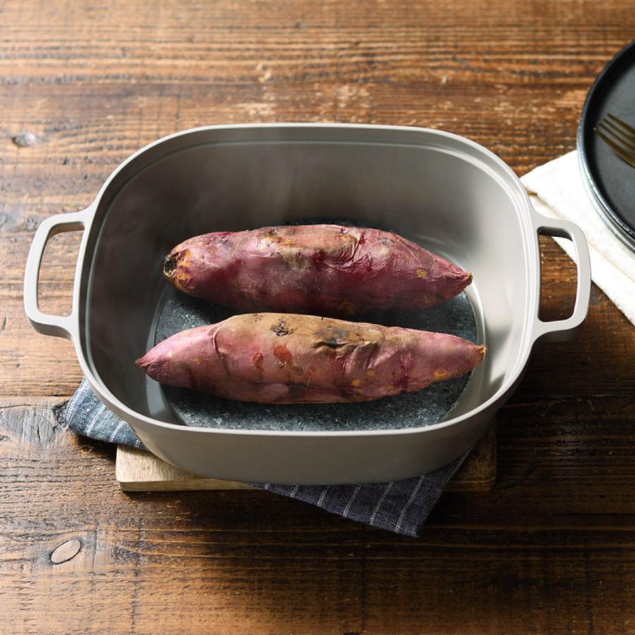 オークス（AUX） 焼き芋鍋 IH対応 大人の石焼芋 ナチュラルストーン