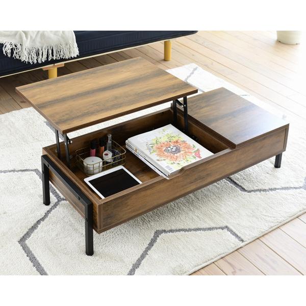 ローテーブル 天板昇降式 木製昇降テーブル リフティングテーブル 多機能 天板昇降テーブル Ridel(リデル) | 家具・インテリア通販 【公式