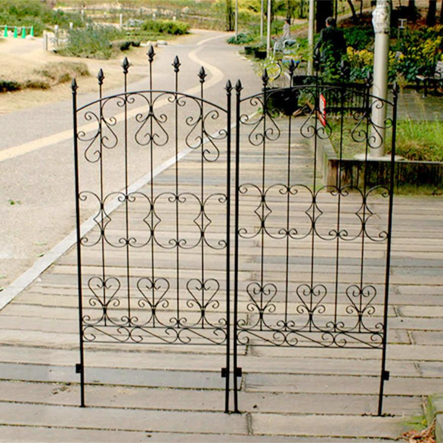 フェンス アイアン ローズフェンス 高さ151cm 2枚組 （ ガーデン