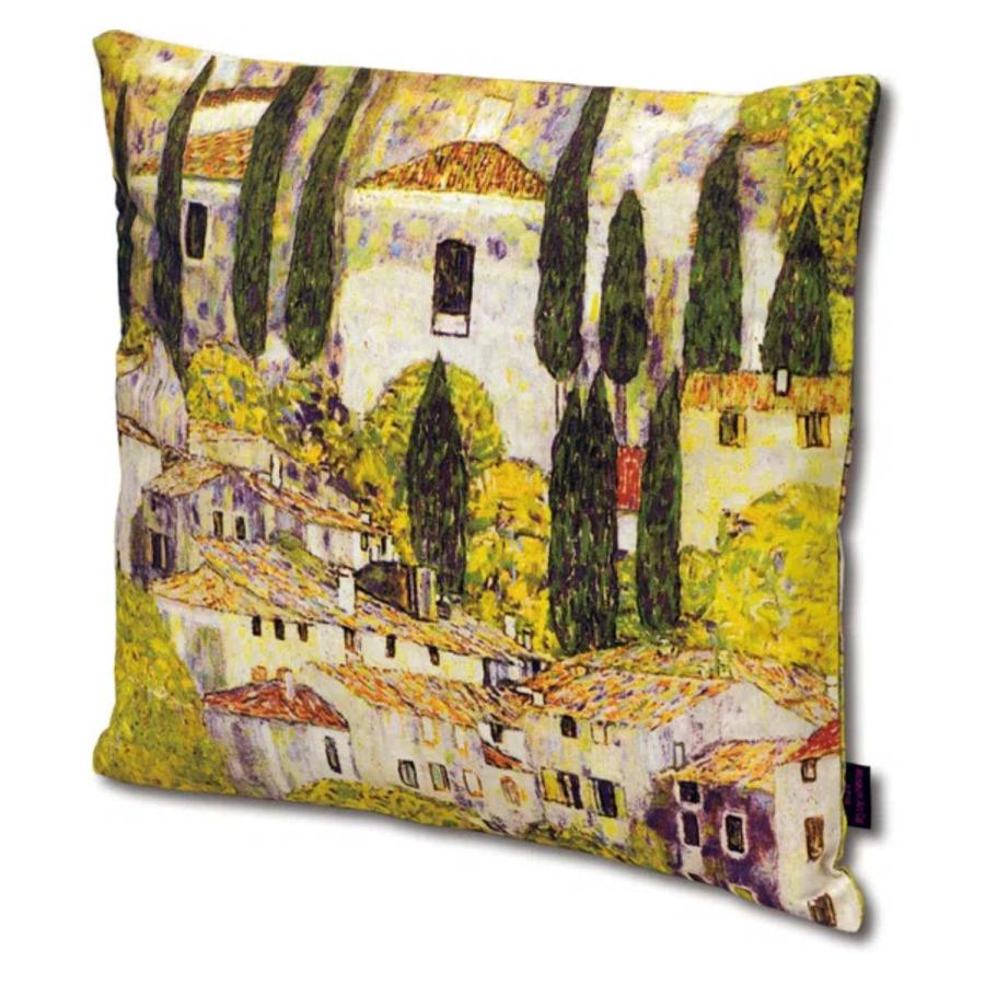 ウィーンで買ったクリムトのクッションカバー ウィーンで買ったクリムトのクッションカバー