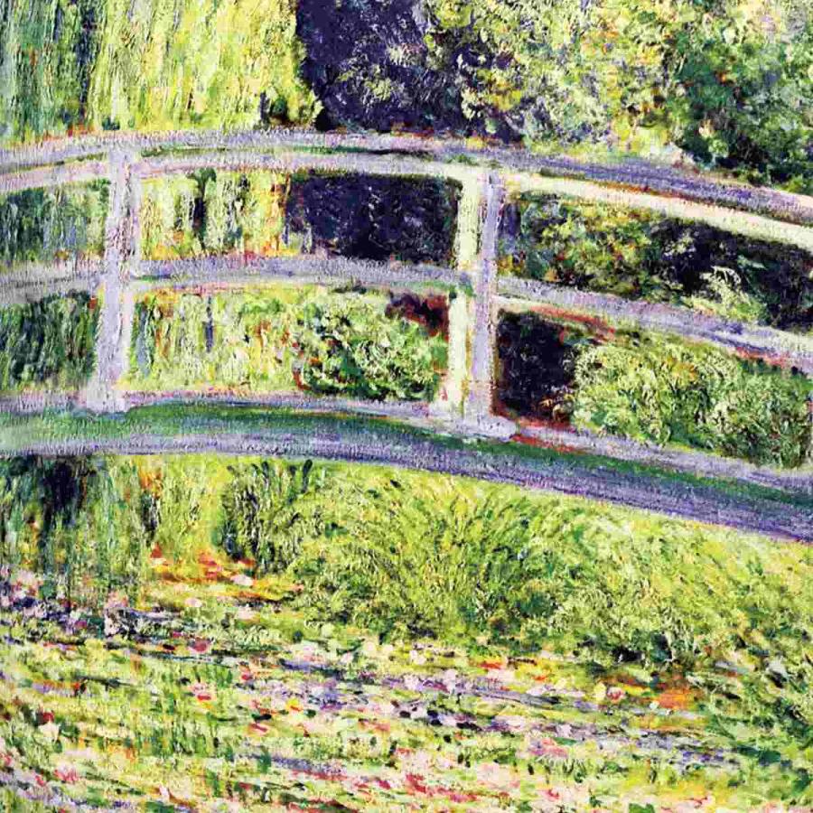 クッションカバー 名画クッションカバー 45×45cm モネ （ クッション