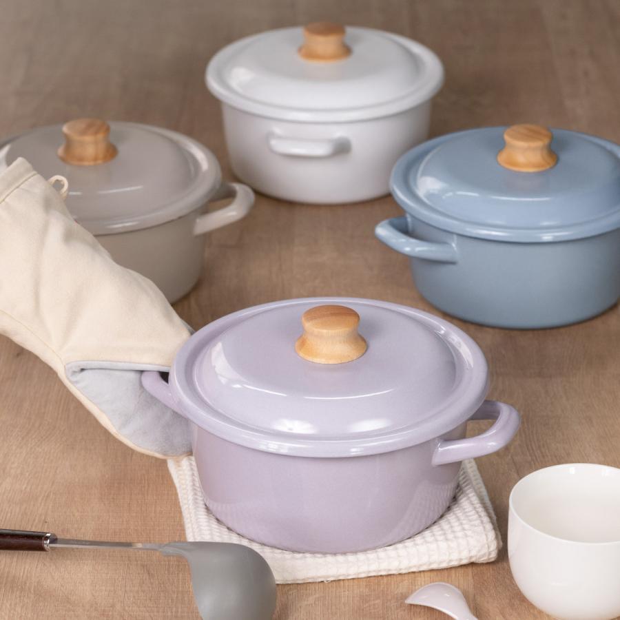 Cotton Series キャセロール 20cm IH対応 Plus 富士ホーロー Honey