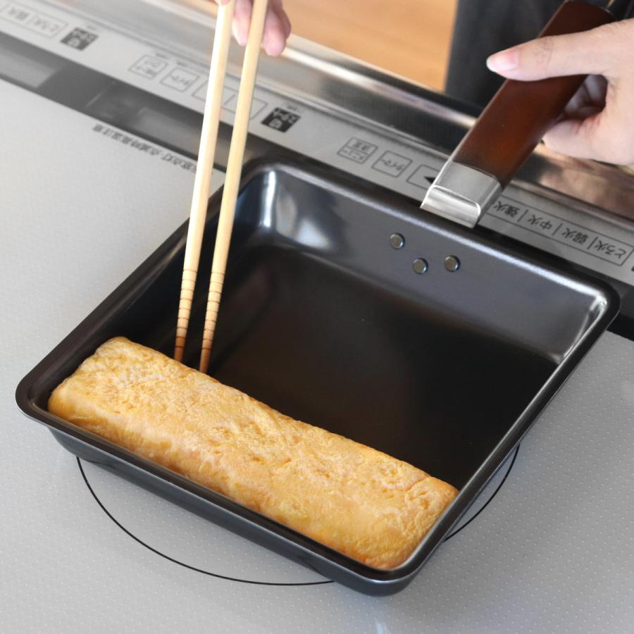 ヨシカワ 卵焼き器 20×20cm IH対応 鉄製 ワイド 日本製 正方形 （ ガス