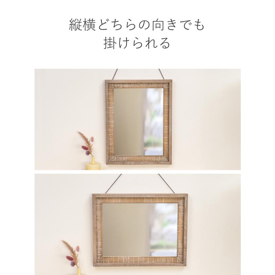 パラデック ウォールミラー 34.5×44.5cm ヴィンテージ 古木材