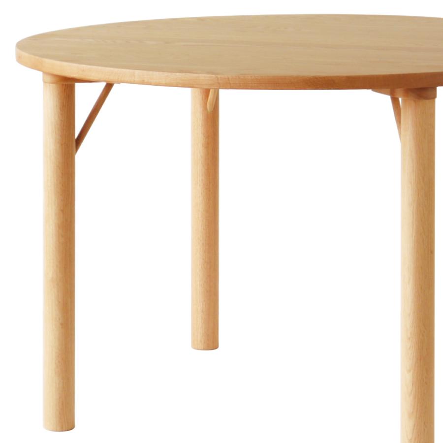 オーク 円形ダイニングテーブル 95cm ダイニングテーブル オーク材 円型 直径110cm クヴィスト （ 開梱設置